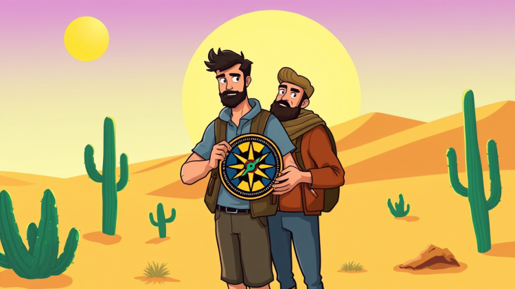 قطب‌نمای آنلاین در سایت onlinecompass.net